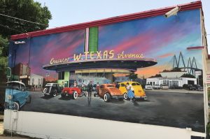 Cruisin W Texas Avenue Mural